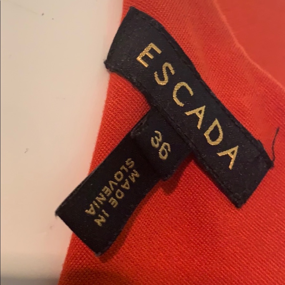 Escada jersey jumpsuit gorgeous rust color - Picture 4 of 6